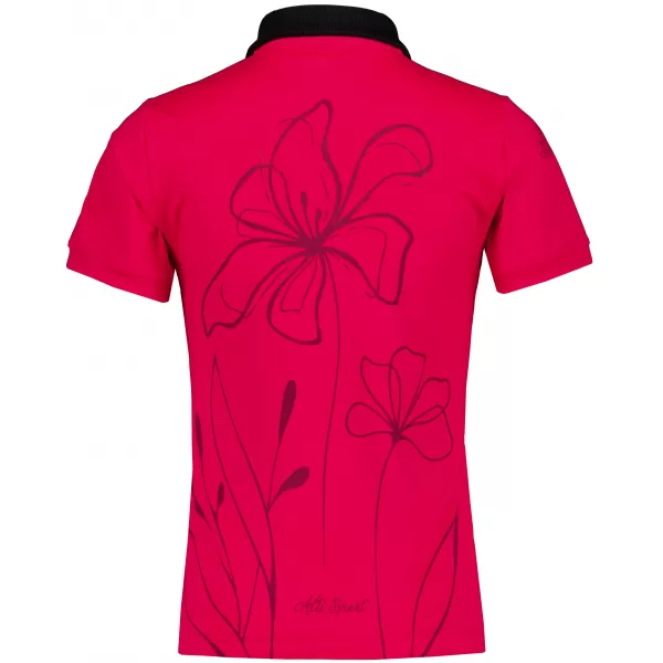  Dámské funkční tričko s límečkem premium ALTISPORT VOJ/ALW075TR05 BRIGHT-RED 