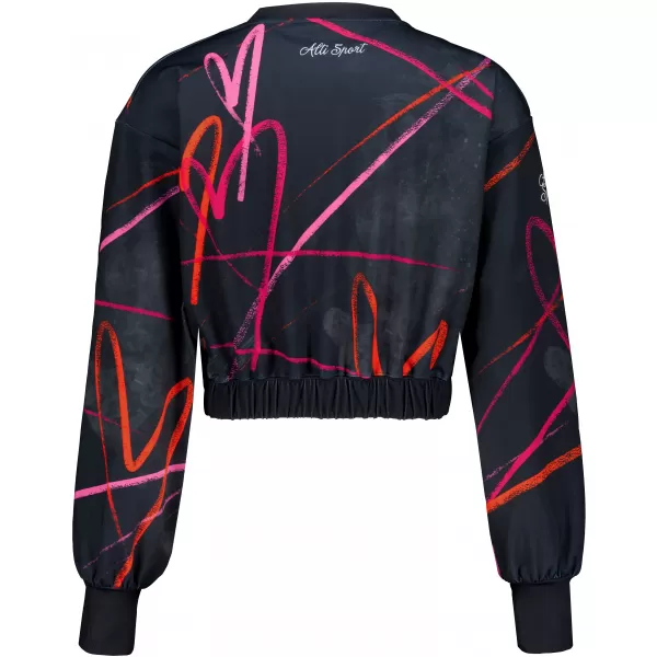  Dámská funkční cropped mikina premium ALTISPORT VOJ/ALW082MI08 ČERNÁ 