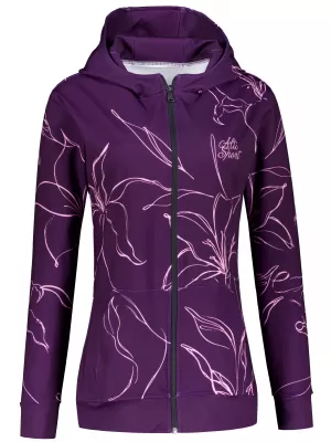 Dámská funkční mikina na zip premium ALTISPORT VOJ/ALW100MI02 FUCHSIOVÁ