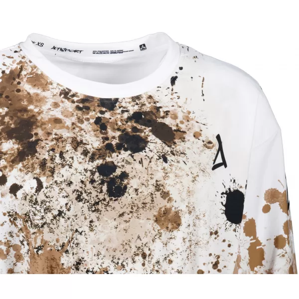  Dámská funkční cropped mikina premium ALTISPORT VOJ/ALW055MI08 BÍLOHNĚDÁ 