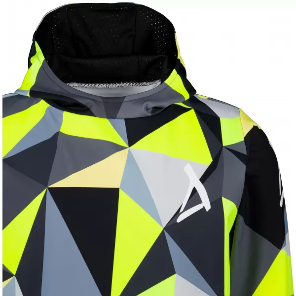  Pánská funkční mikina premium ALTISPORT VOJ/ALM007MI01 ČERNÁ/FLUO YELLOW 