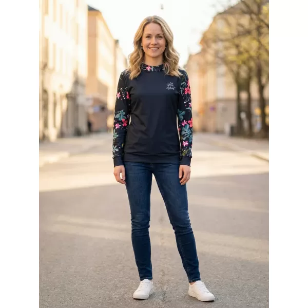  Dámská funkční mikina premium ALTISPORT VOJ/ALW063MI01 ČERNOZELENÁ 