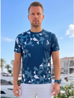 Pánské funkční triko premium ALTISPORT VOJ/ALM108TR01 NAVY-BÍLÁ
