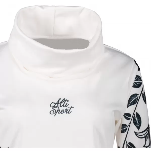  Dámská prodloužená mikina premium ALTISPORT VOJ/ALW0106MI06 BÍLÁ 