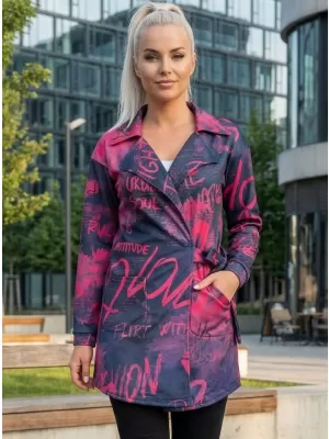 Dámské mikinové sáčko premium ALTISPORT VOJ/ALW105MI05 ČERNORŮŽOVÁ