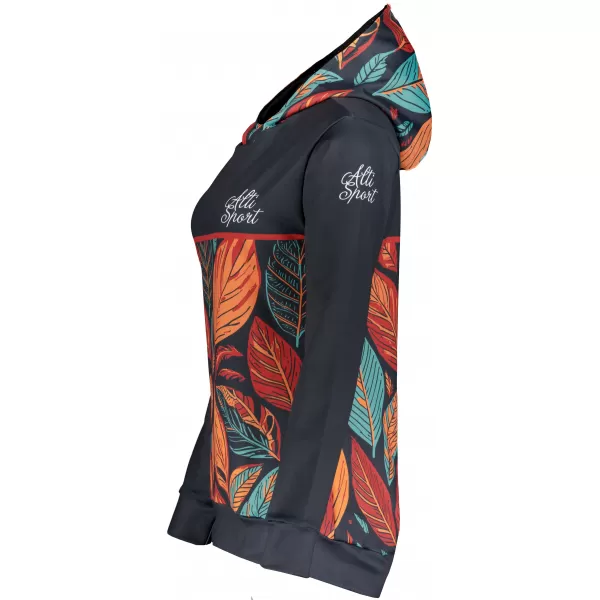  Dámská funkční mikina premium ALTISPORT VOJ/ALW061MI01 ORANŽOVÁ/MODRÁ 