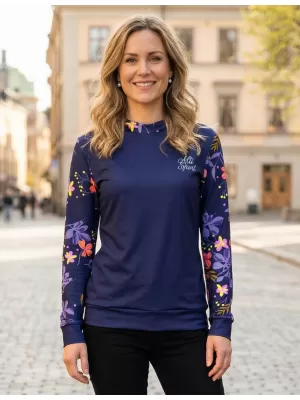 Dámská funkční mikina premium ALTISPORT VOJ/ALW063MI01 TMAVĚ FIALOVÁ