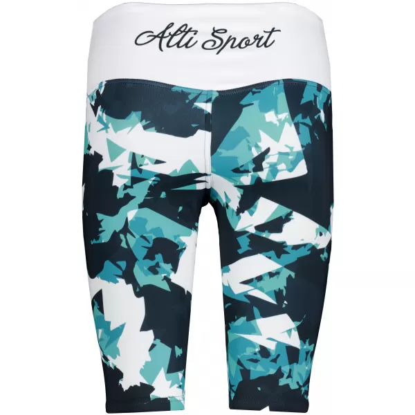  Dámské legíny nad kolena premium ALTISPORT VOJ/ALW110LEG02 MODROBÍLÁ 