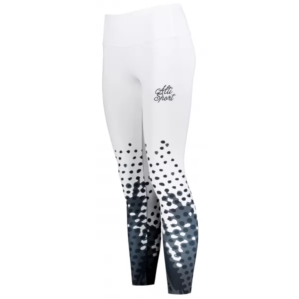  Dámské legíny premium ALTISPORT VOJ/ALW109LEG01 BÍLOČERNÁ 