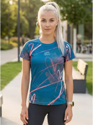 Dámské funkční triko premium ALTISPORT VOJ/ALW082TR01 PETROLEJOVÁ