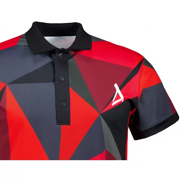  Pánské funkční triko s límečkem premium ALTISPORT VOJ/ALM007TR05 ČERVENÁ 