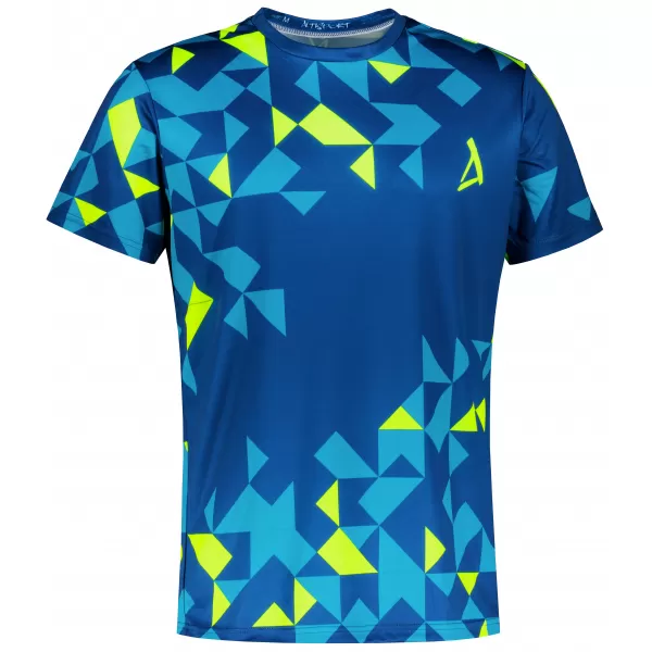  Pánské funkční triko premium ALTISPORT VOJ/ALM108TR01 NAVY-NEON ŽLUTÁ 