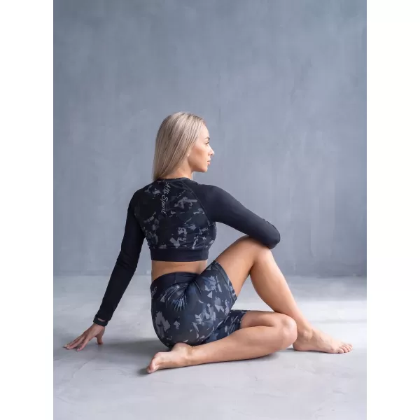  Dámské legíny nad kolena premium ALTISPORT VOJ/ALW110LEG02 ČERNÁ 