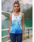 Dámské funkční tílko premium ALTISPORT VOJ/ALW083TIL01 BÍLOMODRÁ
