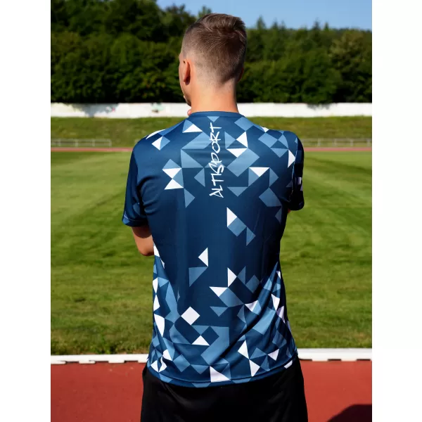  Pánské funkční triko premium ALTISPORT VOJ/ALM108TR01 NAVY-BÍLÁ 