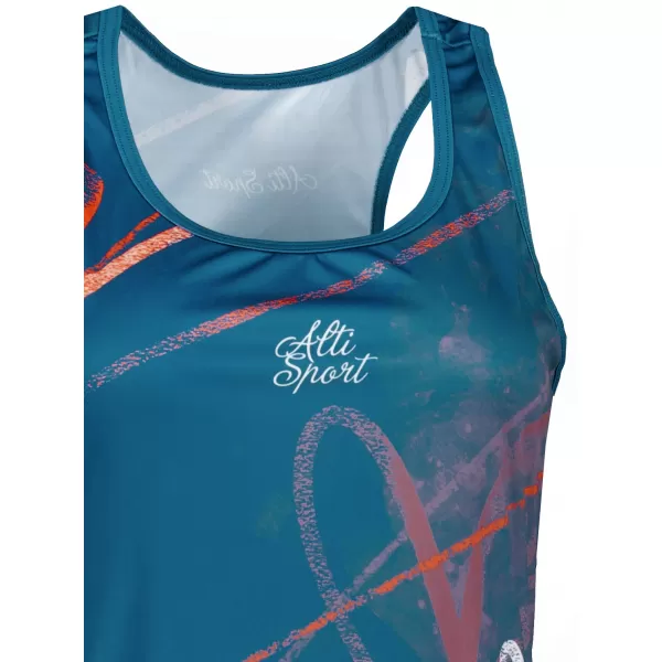  Dámské funkční šaty premium ALTISPORT VOJ/ALW082SAT01 PETROLEJOVÁ 