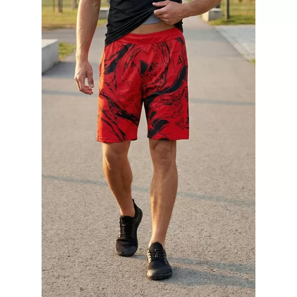  Pánské funkční šortky premium ALTISPORT VOJ/ALM071KRA01 ČERVENÁ 