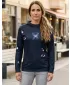 Dámská funkční mikina premium ALTISPORT VOJ/ALW077MI01 ČERNÁ/FIALOVÁ