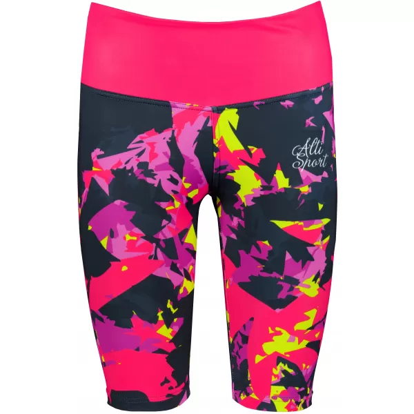  Dámské legíny nad kolena premium ALTISPORT VOJ/ALW110LEG02 RŮŽOVOČERNÁ 