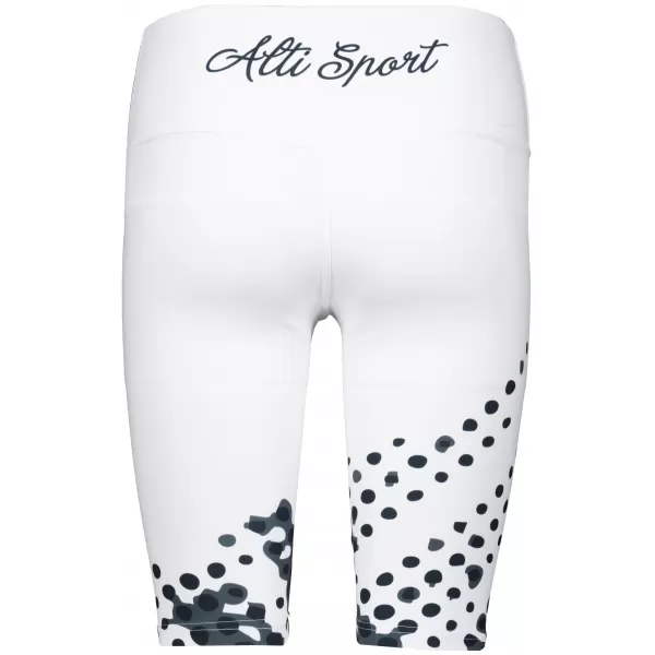  Dámské legíny nad kolena premium ALTISPORT VOJ/ALW109LEG02 BÍLOČERNÁ 