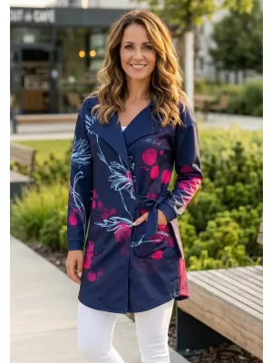 Dámské mikinové sáčko premium ALTISPORT VOJ/ALW104MI05 NAVY/RŮŽOVÁ