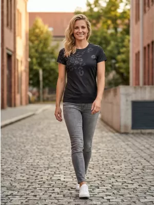 Dámské funkční triko premium ALTISPORT VOJ/ALW047TR01 ČERNÁ