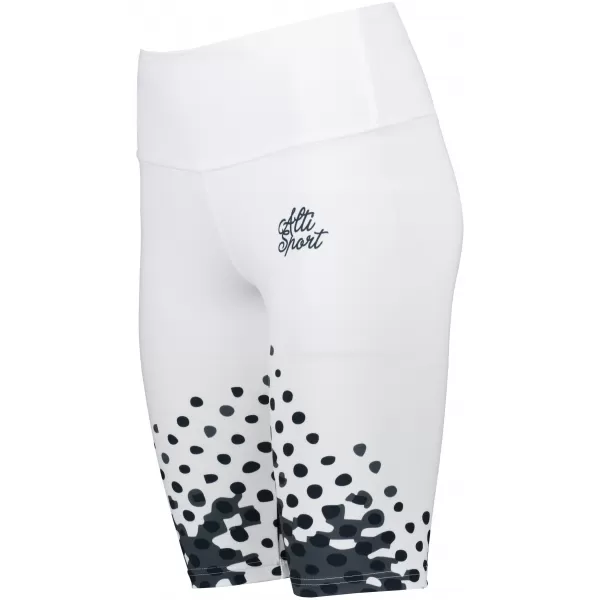  Dámské legíny nad kolena premium ALTISPORT VOJ/ALW109LEG02 BÍLOČERNÁ 