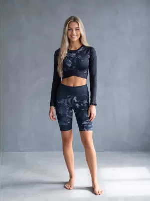 Dámské legíny nad kolena premium ALTISPORT VOJ/ALW110LEG02 ČERNÁ