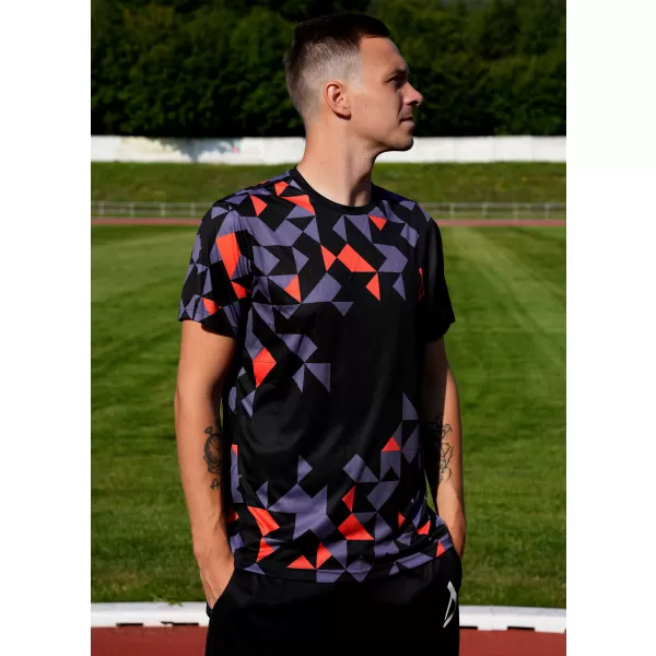  Pánské funkční triko premium ALTISPORT VOJ/ALM108TR01 ČERNOORANŽOVÁ 