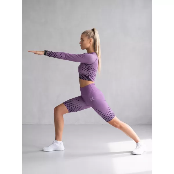  Dámské legíny nad kolena premium ALTISPORT VOJ/ALW109LEG02 FIALOVÁ 