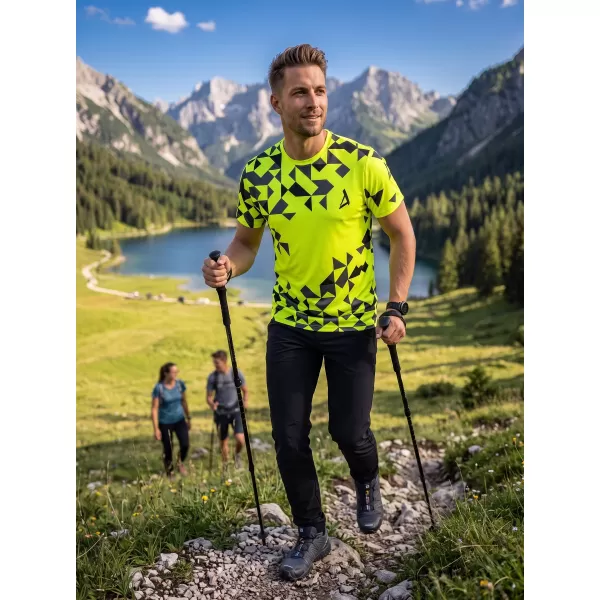  Pánské funkční triko premium ALTISPORT VOJ/ALM108TR01 NEON ŽLUTÁ 
