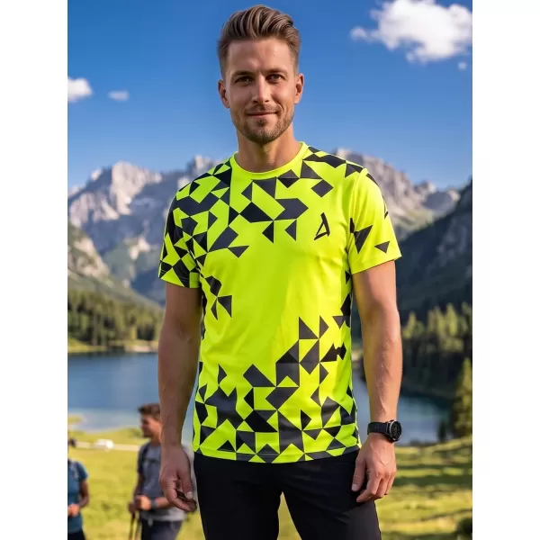  Pánské funkční triko premium ALTISPORT VOJ/ALM108TR01 NEON ŽLUTÁ 