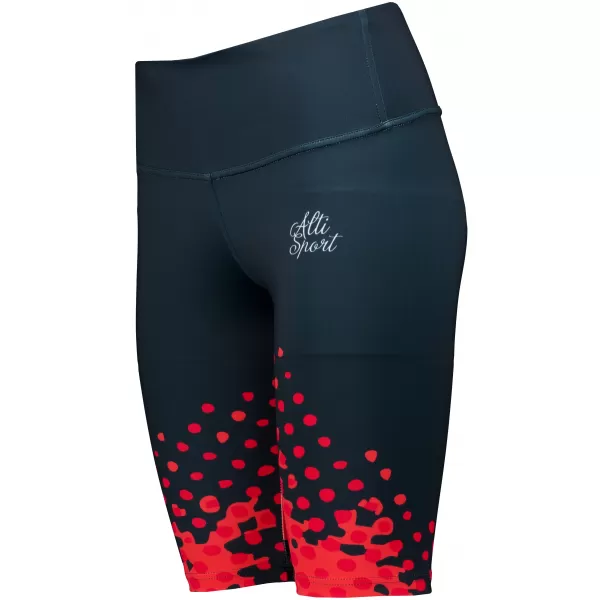  Dámské legíny nad kolena premium ALTISPORT VOJ/ALW109LEG02 ČERVENO-ČERNÁ 