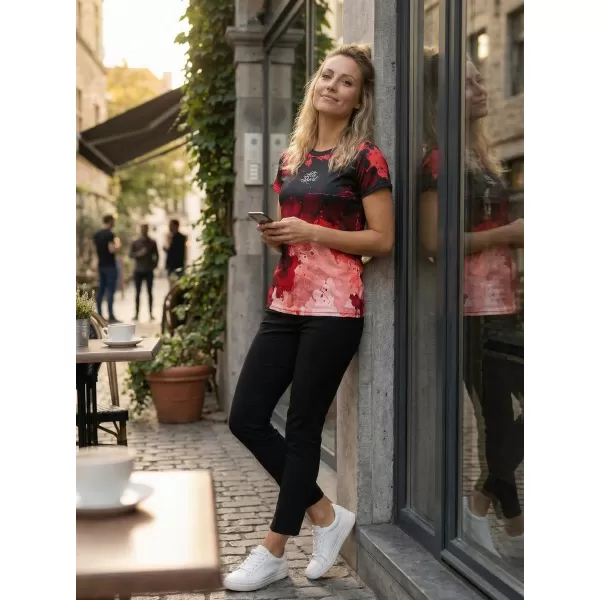  Dámské funkční triko premium ALTISPORT VOJ/ALW089TR01 ČERVENÁ 