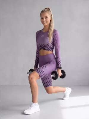 Dámské legíny nad kolena premium ALTISPORT VOJ/ALW109LEG02 FIALOVÁ