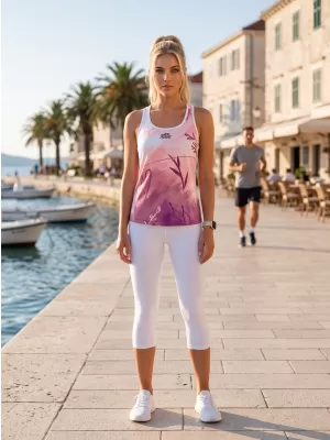 Dámské funkční tílko premium ALTISPORT VOJ/ALW083TIL01 BÍLORŮŽOVÁ