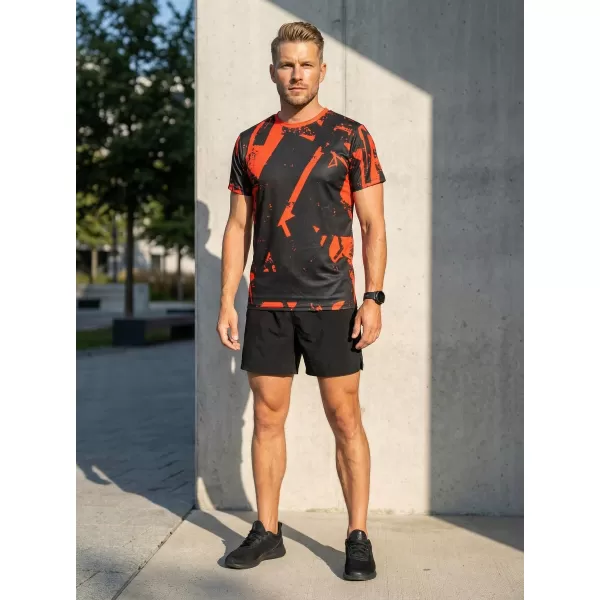  Pánské funkční triko premium ALTISPORT VOJ/ALM079TR01 ČERNOČERVENÁ 