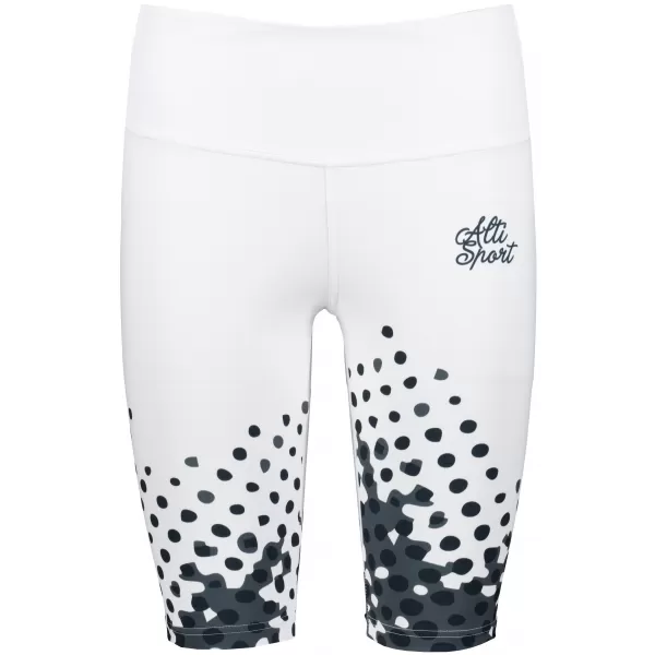  Dámské legíny nad kolena premium ALTISPORT VOJ/ALW109LEG02 BÍLOČERNÁ 