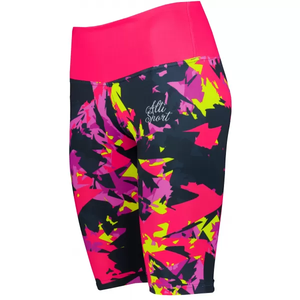  Dámské legíny nad kolena premium ALTISPORT VOJ/ALW110LEG02 RŮŽOVOČERNÁ 