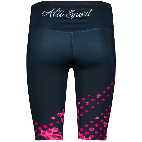  Dámské legíny nad kolena premium ALTISPORT VOJ/ALW109LEG02 RŮŽOVO-ČERNÁ 