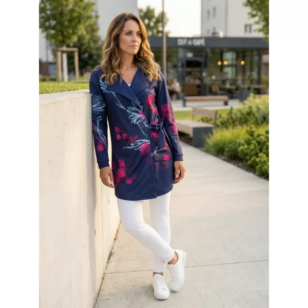 Dámské mikinové sáčko premium ALTISPORT VOJ/ALW104MI05 NAVY/RŮŽOVÁ 