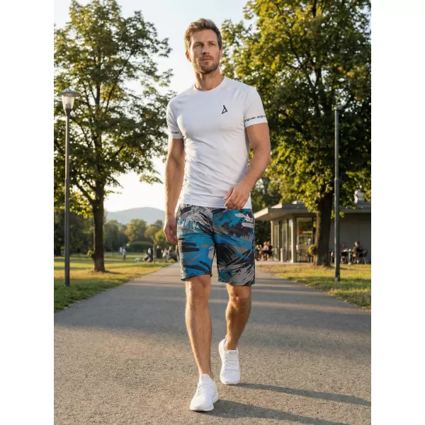  Pánské funkční šortky premium ALTISPORT VOJ/ALM014KRA01 ČERNÁ/PETROLEJOVÁ 