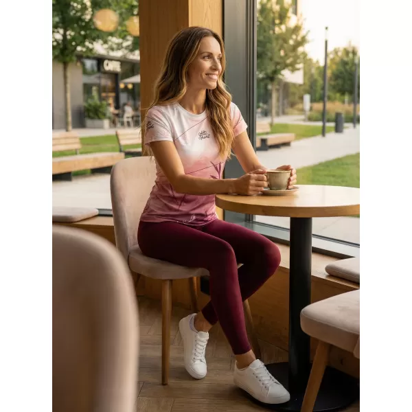  Dámské funkční triko premium ALTISPORT VOJ/ALW083TR01 BÍLORŮŽOVÁ 