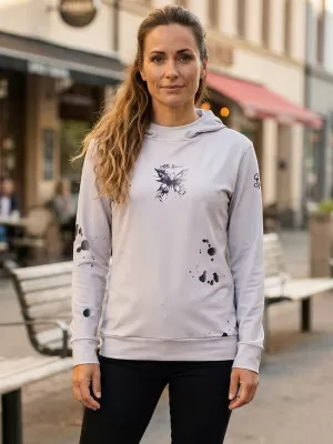 Dámská funkční mikina premium ALTISPORT VOJ/ALW077MI01 ŠEDOČERNÁ