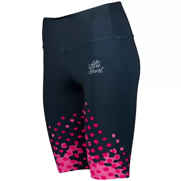  Dámské legíny nad kolena premium ALTISPORT VOJ/ALW109LEG02 RŮŽOVO-ČERNÁ 