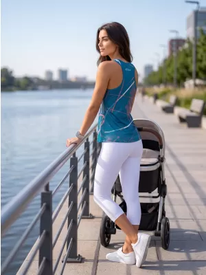 Dámské funkční tílko premium ALTISPORT VOJ/ALW082TIL01 PETROLEJOVÁ
