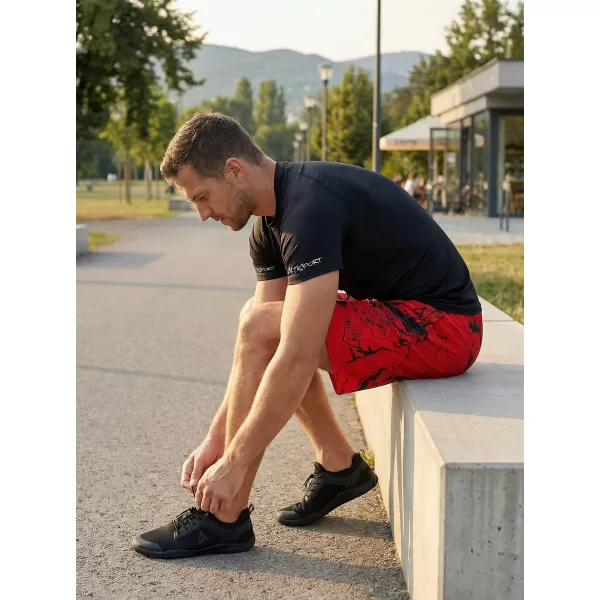  Pánské funkční šortky premium ALTISPORT VOJ/ALM071KRA01 ČERVENÁ 