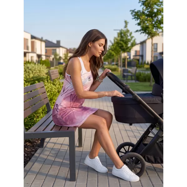  Dámské funkční šaty premium ALTISPORT VOJ/ALW083SAT01 BÍLORŮŽOVÁ 