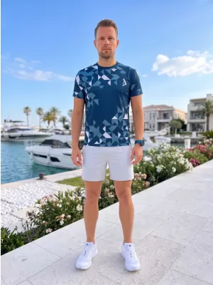 Pánské funkční triko premium ALTISPORT VOJ/ALM108TR01 NAVY-BÍLÁ