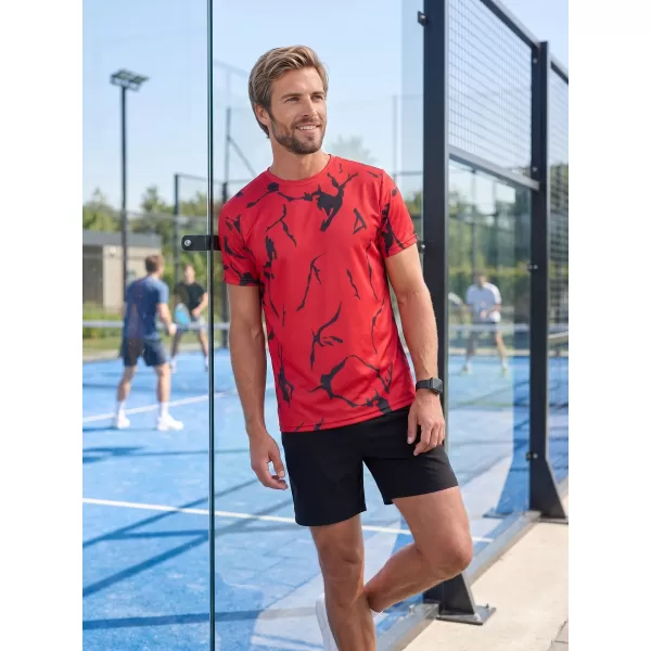  Pánské funkční triko premium ALTISPORT VOJ/ALM052TR01 ČERVENÁ 